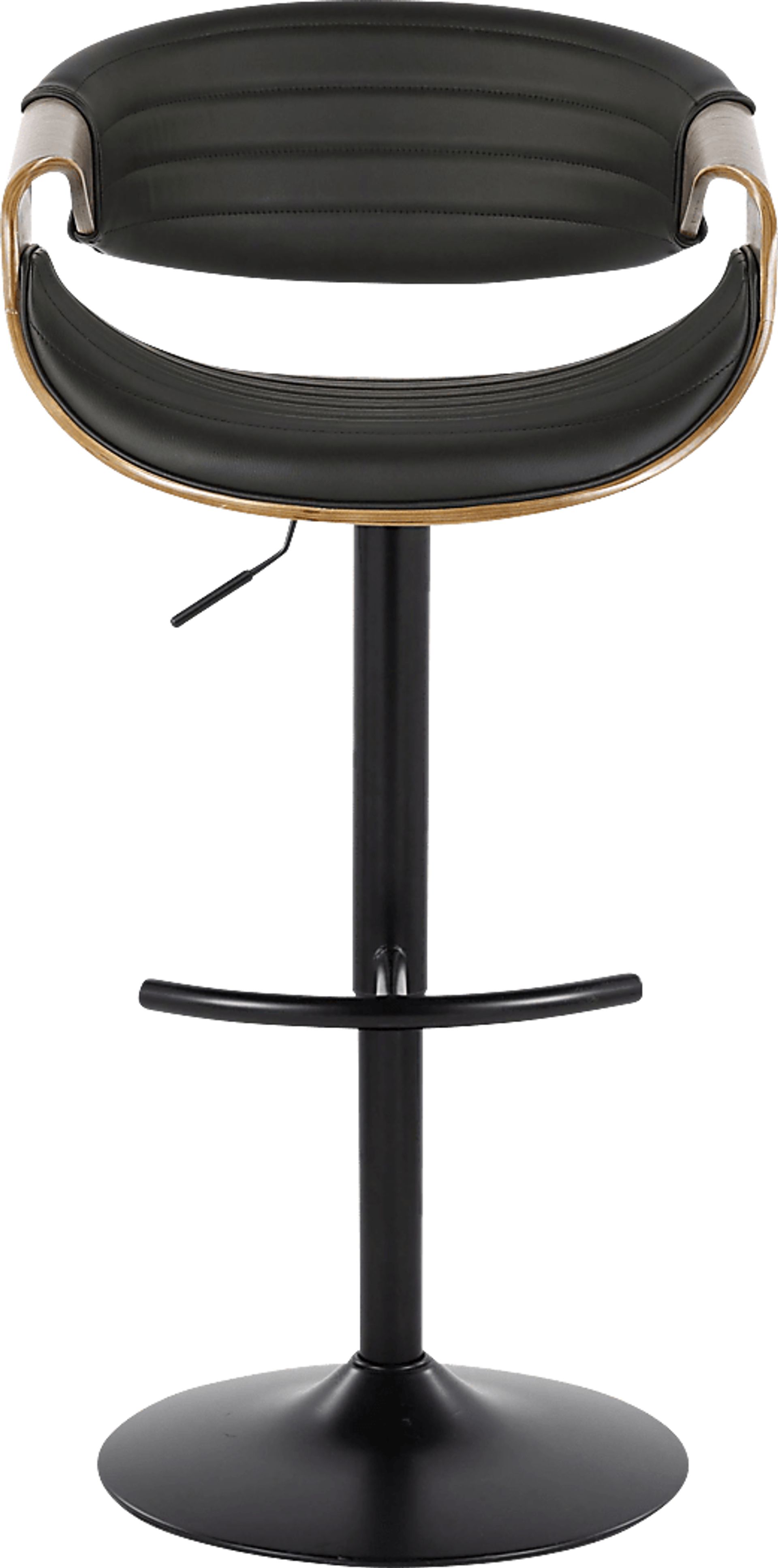 Loblolly X Black Adjustable Barstool, Set of 2 - Image 7