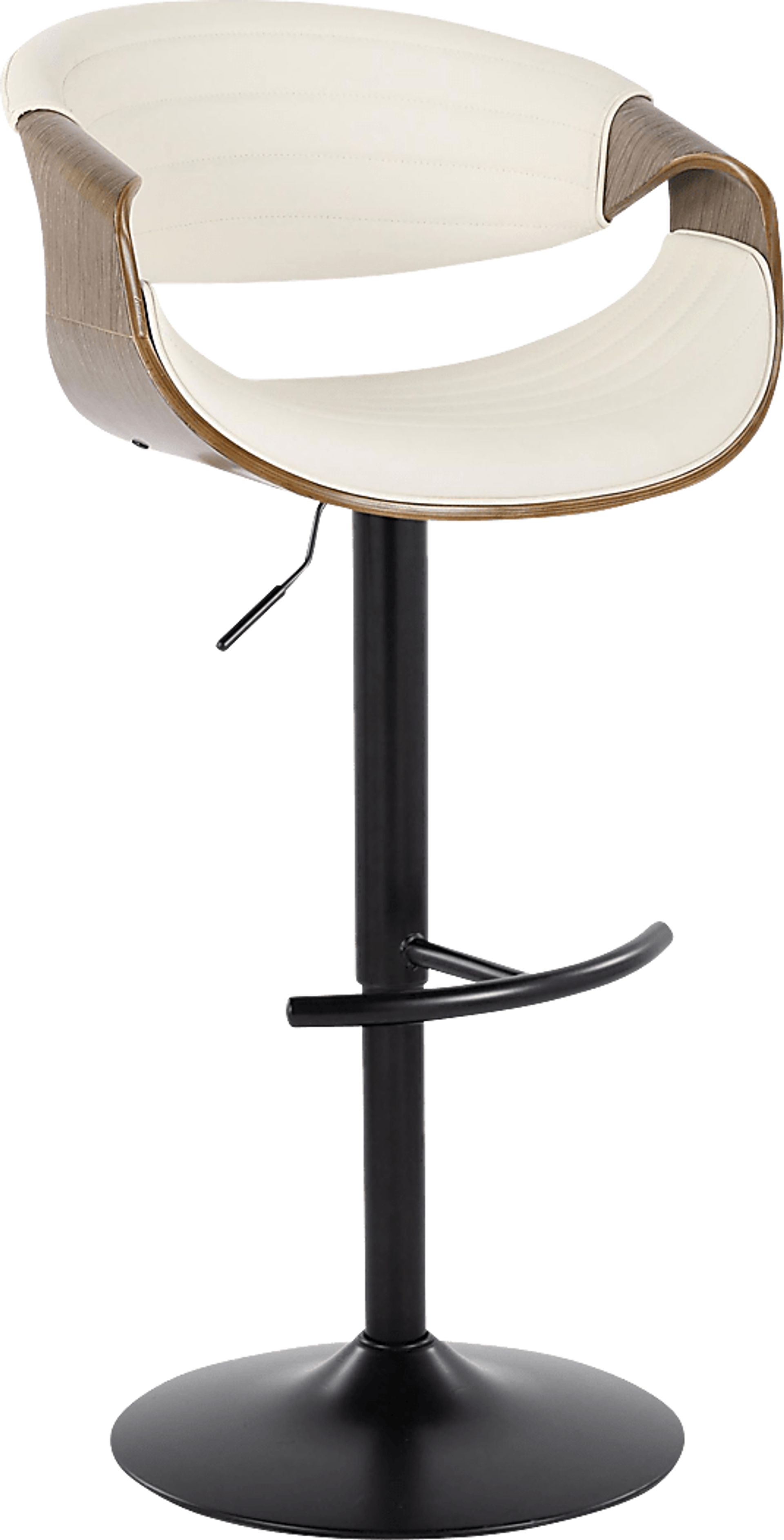 Loblolly X White Adjustable Barstool, Set of 2 - Image 3
