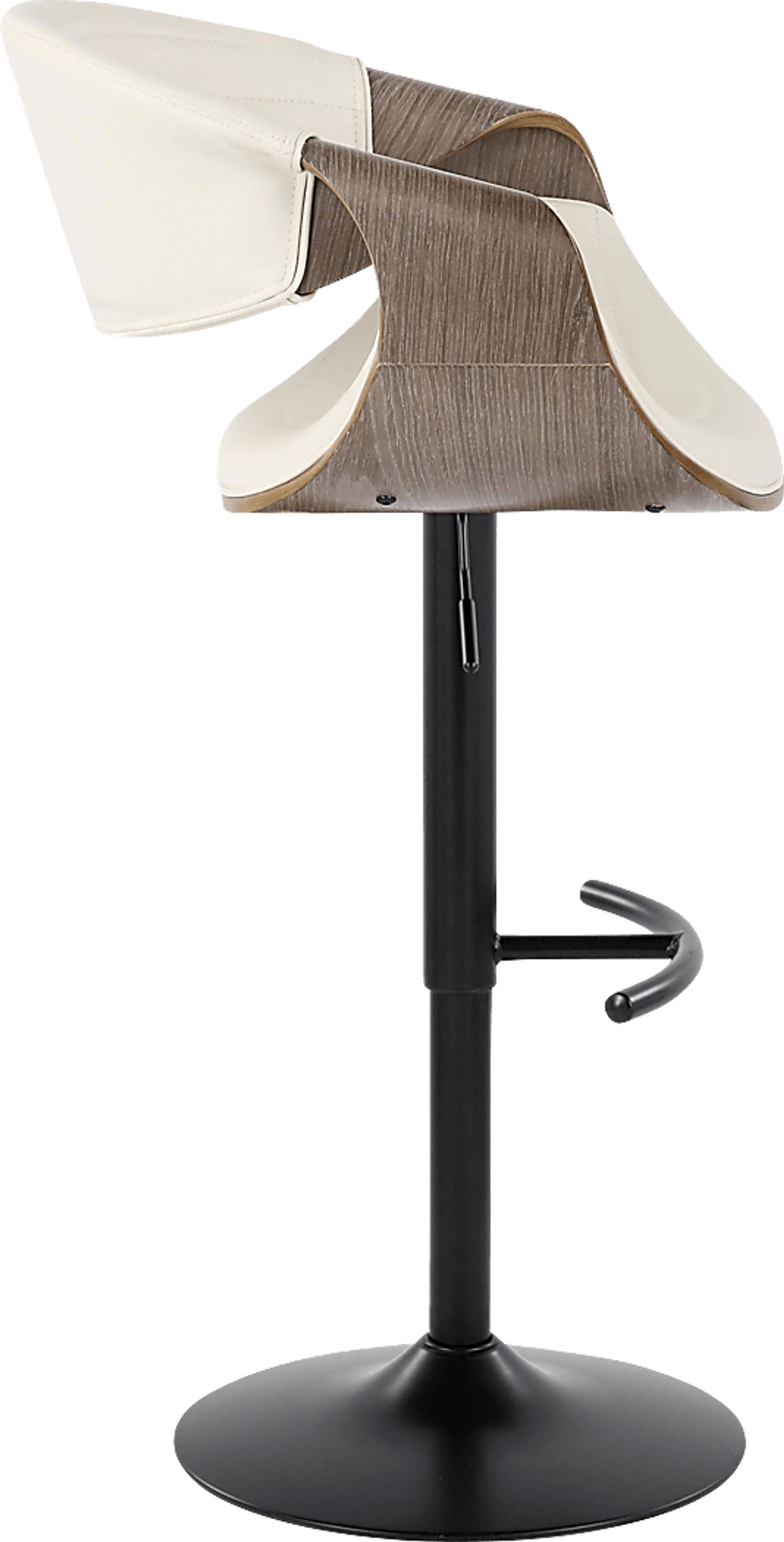 Loblolly X White Adjustable Barstool, Set of 2 - Image 4