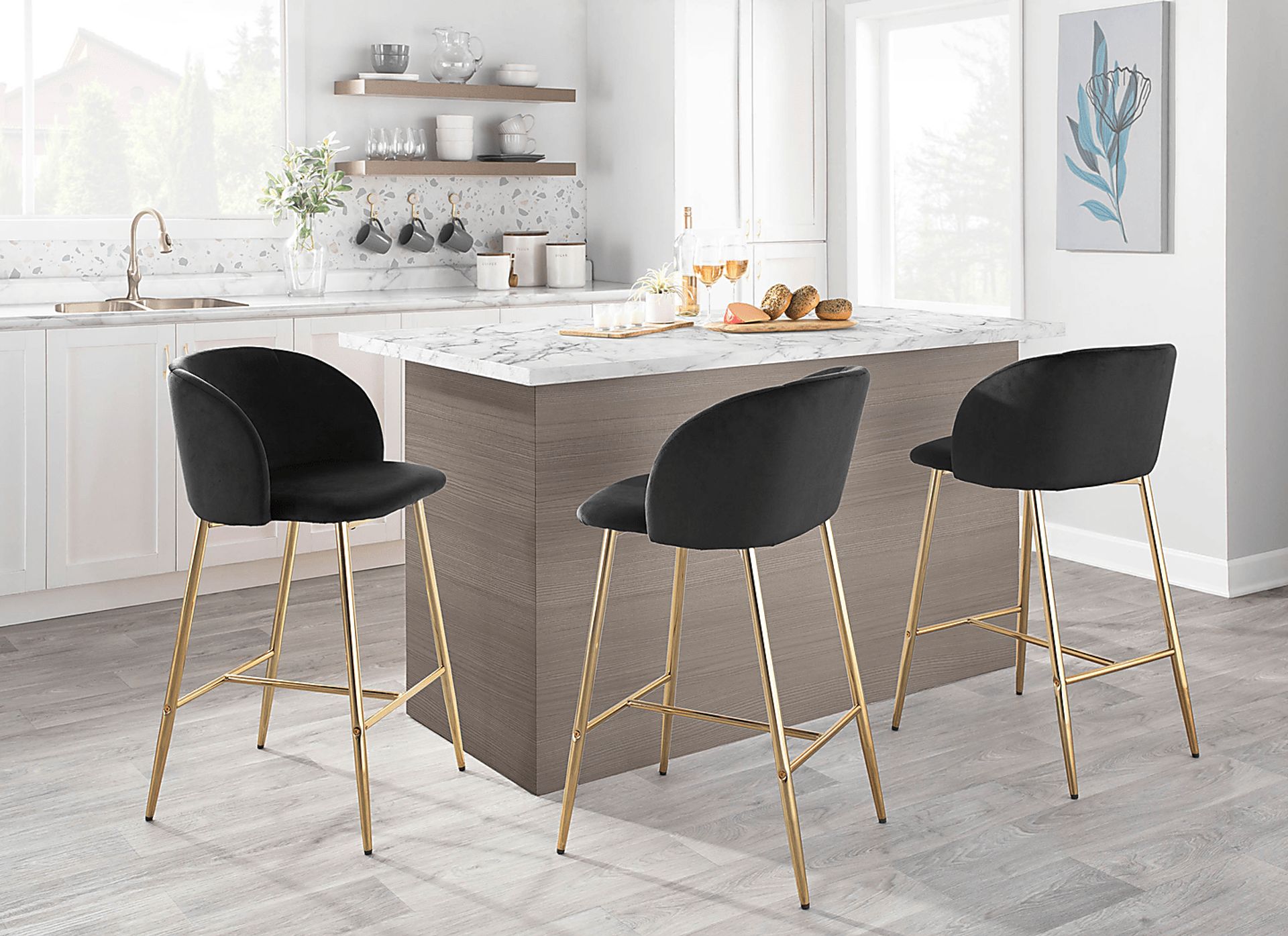Lobolly I Black Counter Height Stool, Set of 2 - Image 11