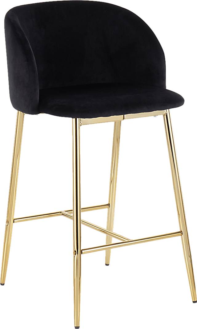 Lobolly I Black Counter Height Stool, Set of 2 - Thumbnail - Image 2