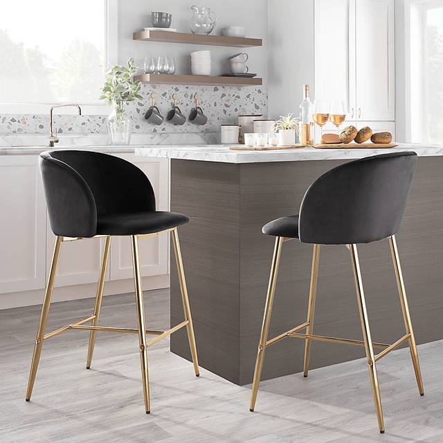 Lobolly I Black Counter Height Stool, Set of 2 - Thumbnail - Image 8