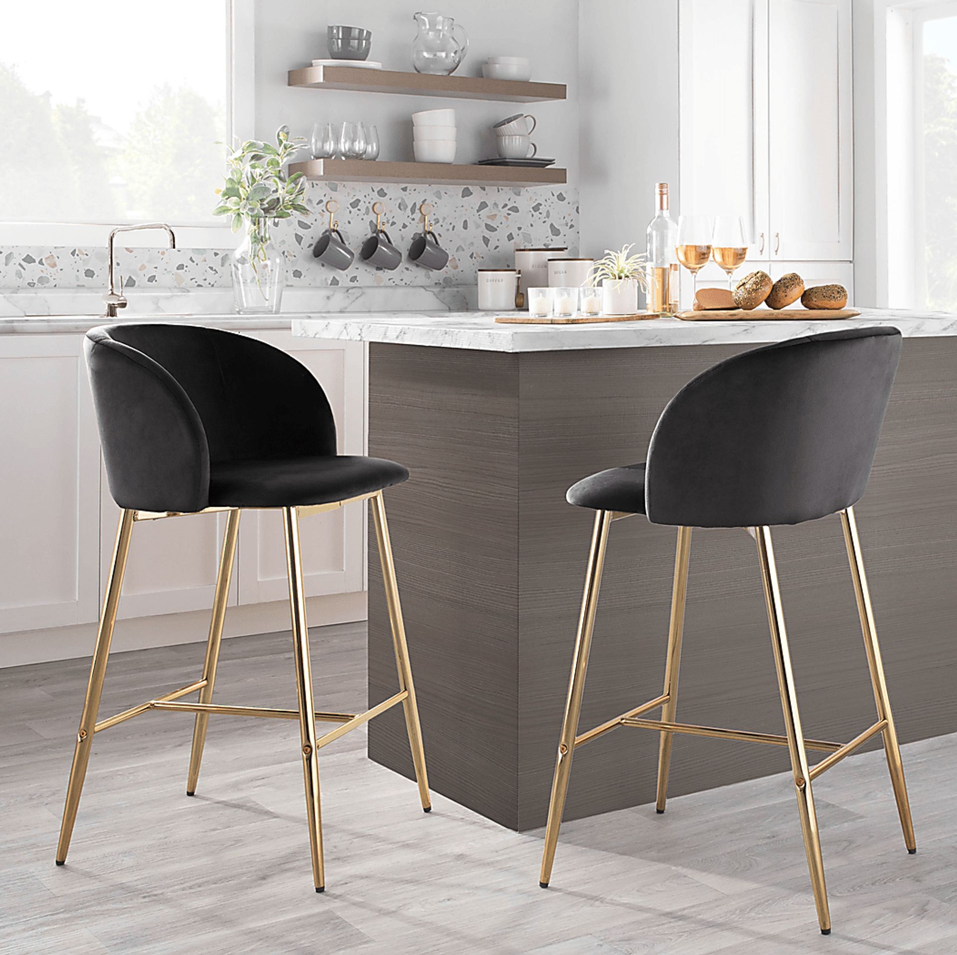 Lobolly I Black Counter Height Stool, Set of 2 - Image 8