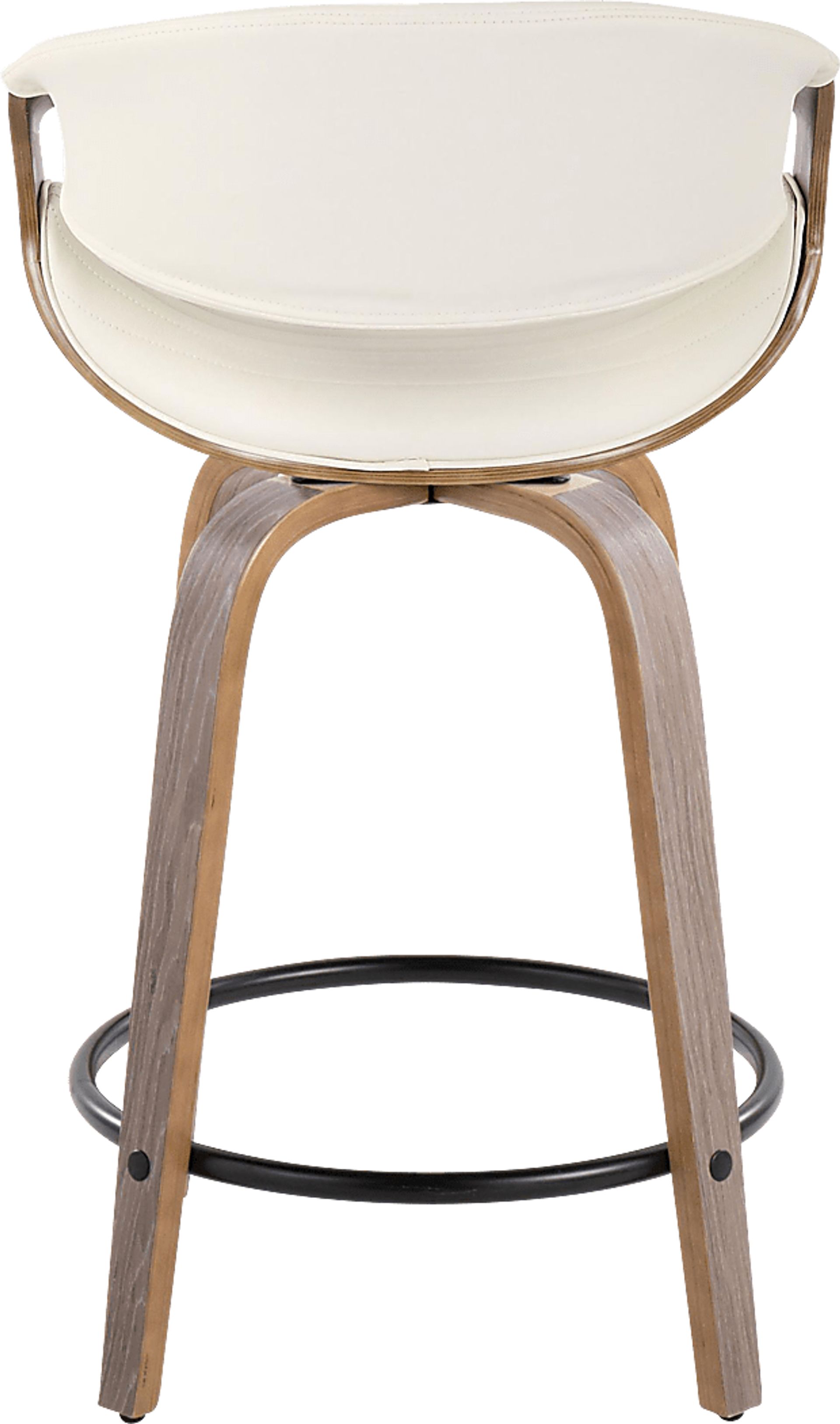 Lobolly I White Swivel Counter Height Stool, Set of 2 - Image 6