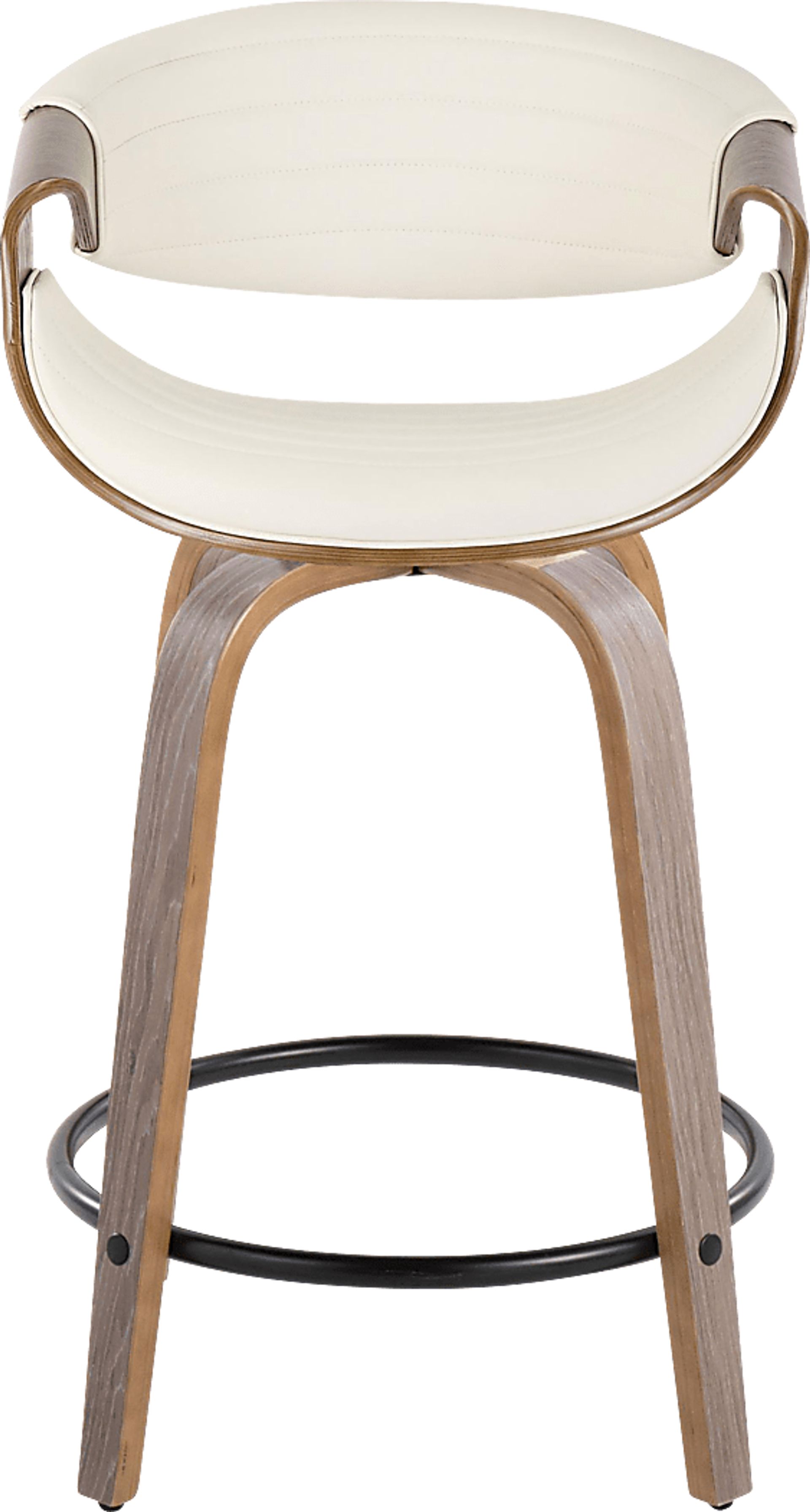 Lobolly I White Swivel Counter Height Stool, Set of 2 - Image 7