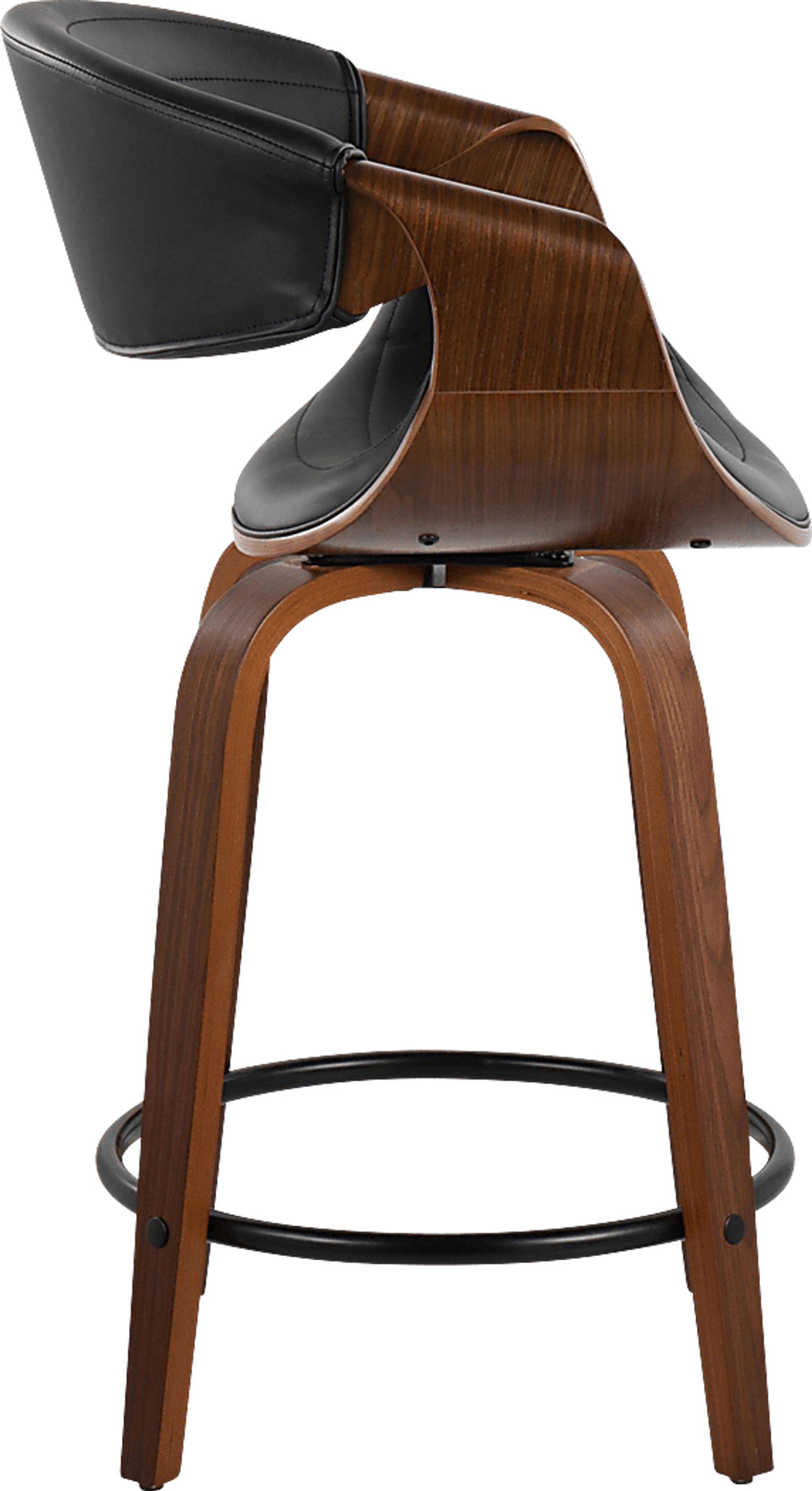 Lobolly II Black Swivel Counter Height Stool, Set of 2 - Image 4
