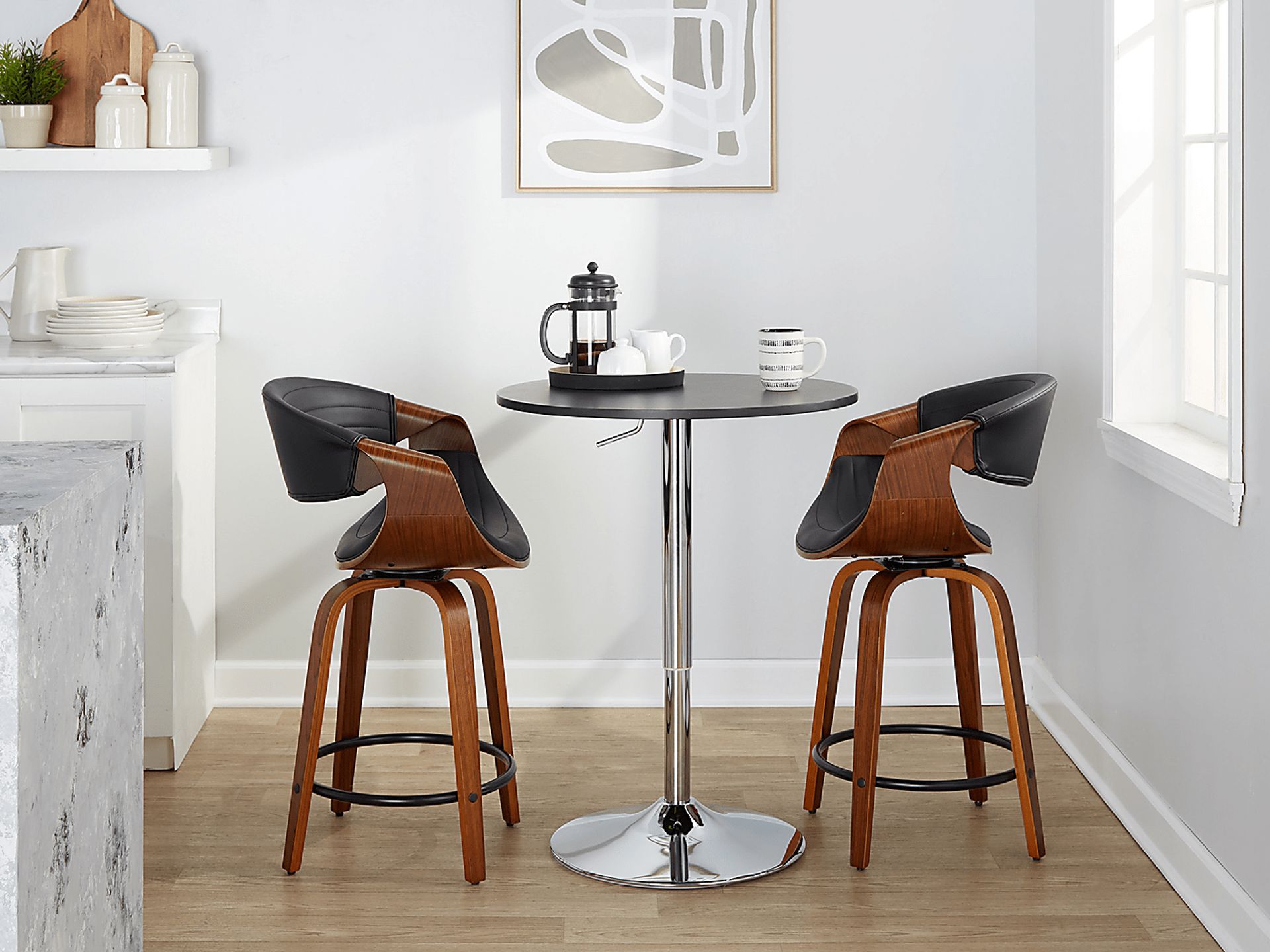 Lobolly II Black Swivel Counter Height Stool, Set of 2 - Image 10