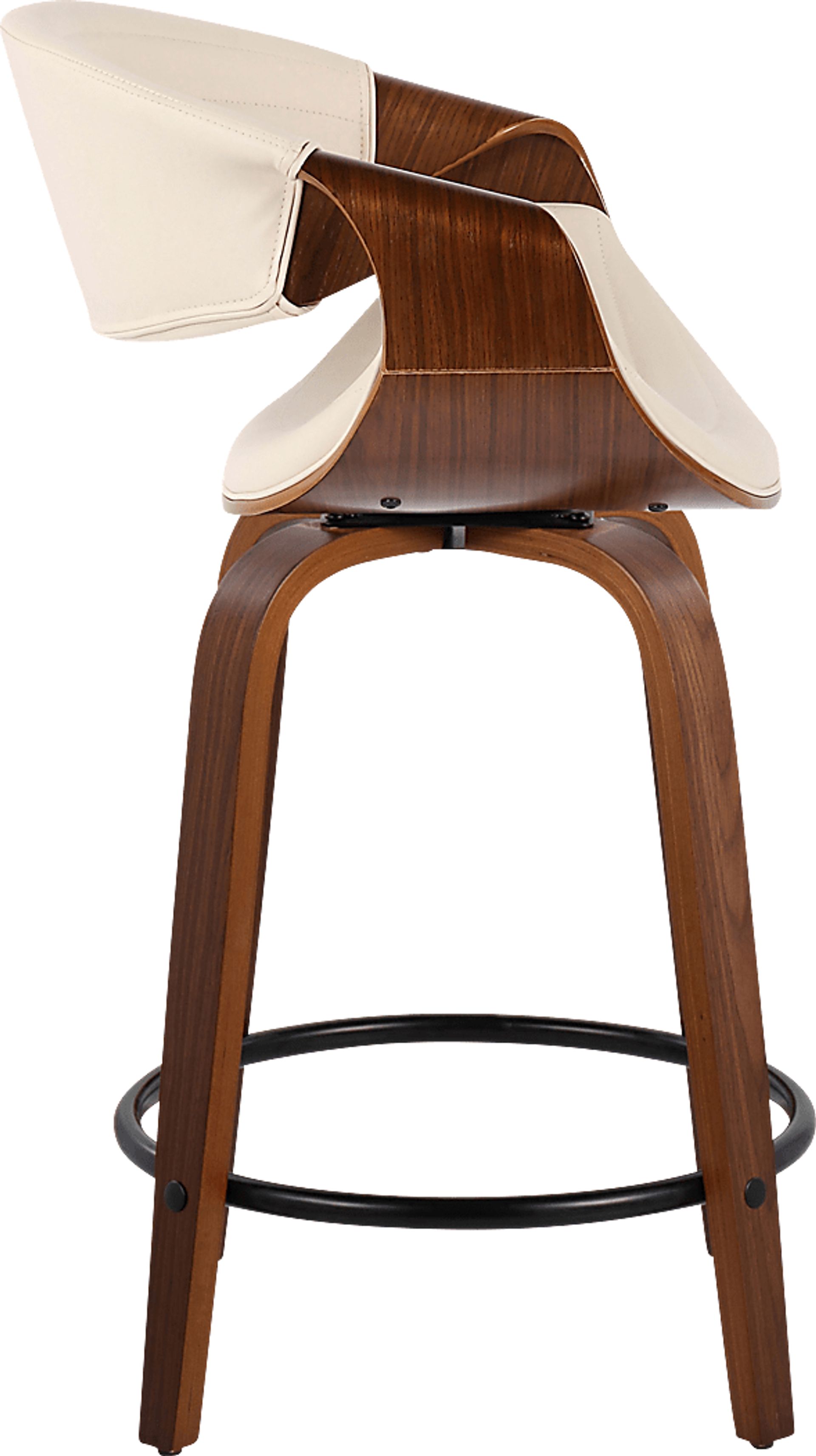 Lobolly II Cream Swivel Counter Height Stool, Set of 2 - Image 4