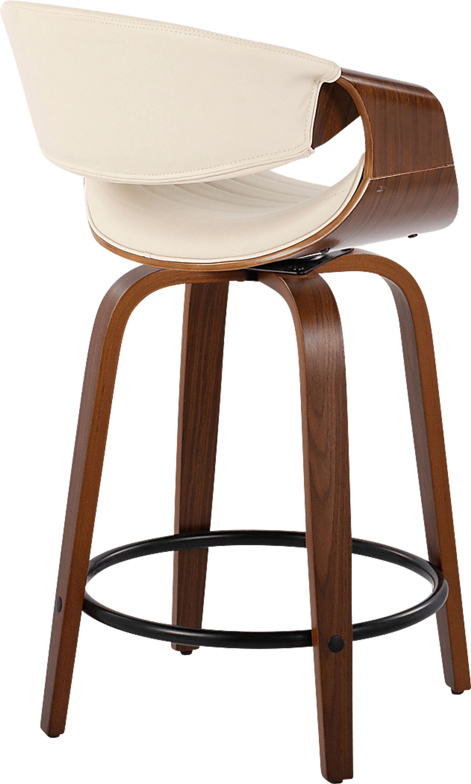 Lobolly II Cream Swivel Counter Height Stool, Set of 2 - Image 5