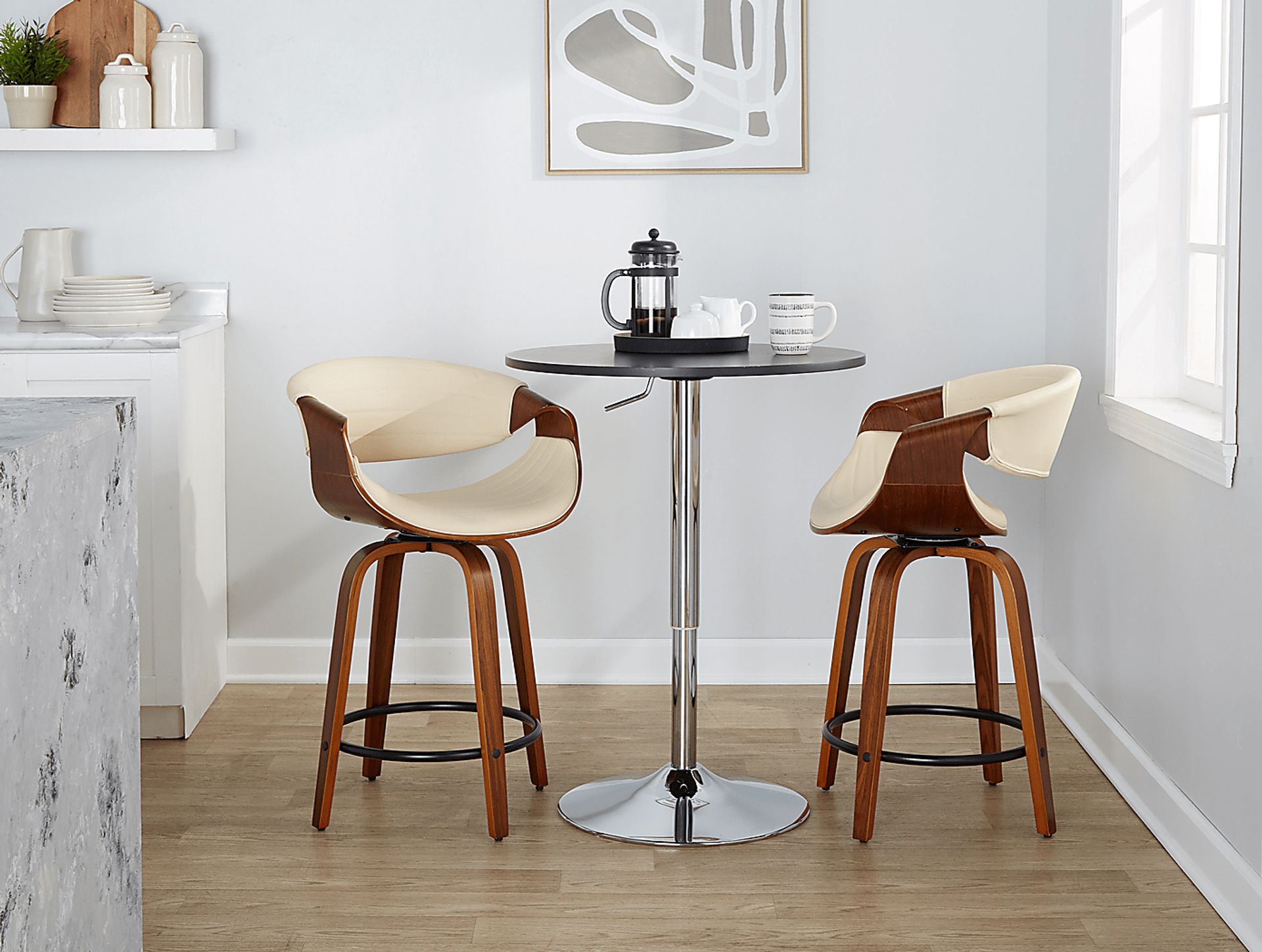 Lobolly II Cream Swivel Counter Height Stool, Set of 2 - Image 10
