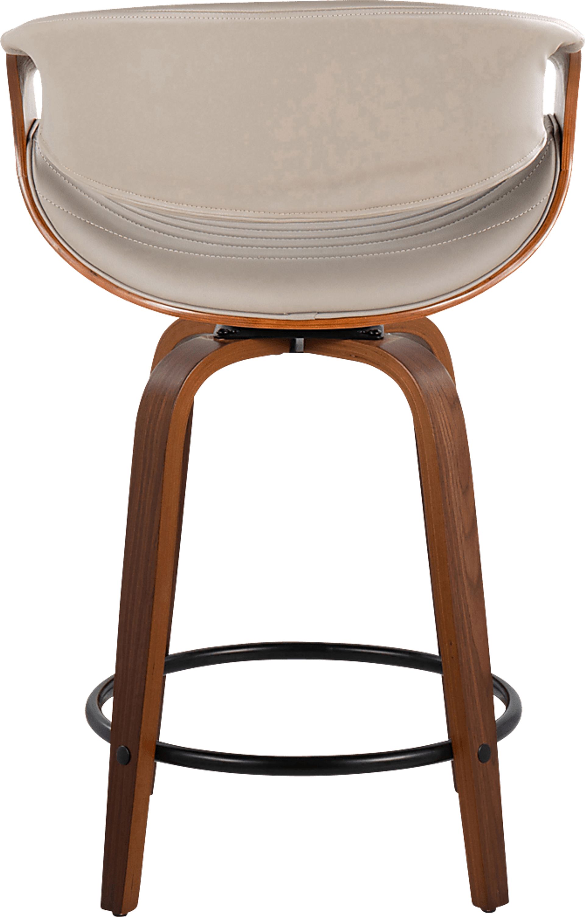 Lobolly II Gray Swivel Counter Height Stool, Set of 2 - Image 6