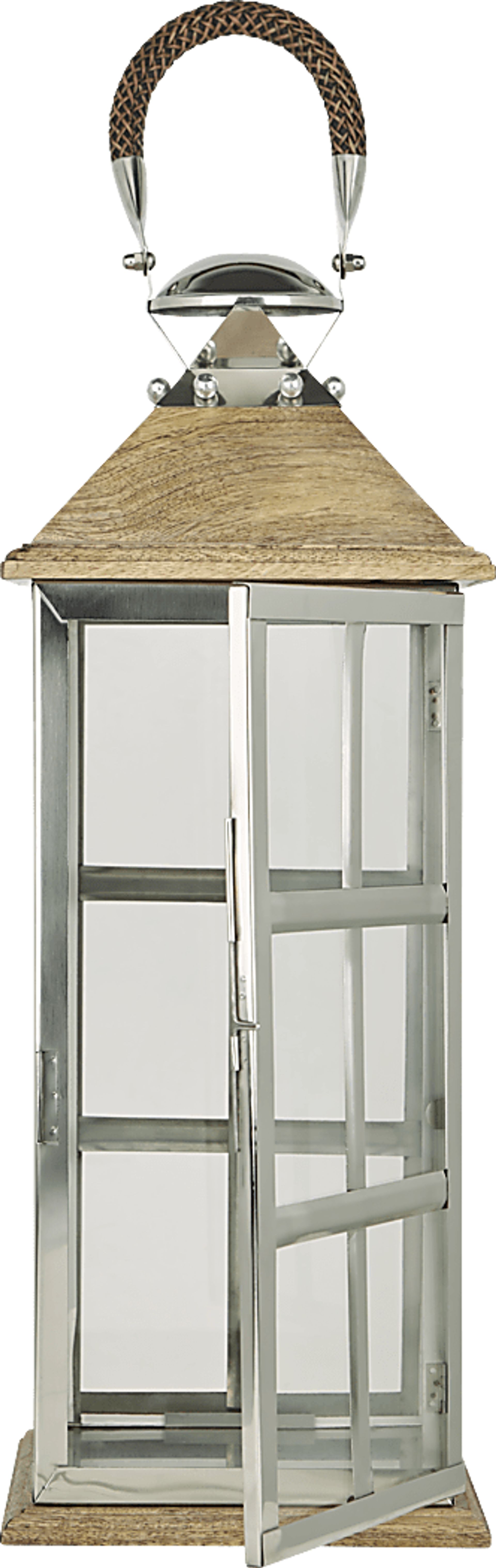 Loch Blake Silver Large Indoor/Outdoor Lantern - Image 2