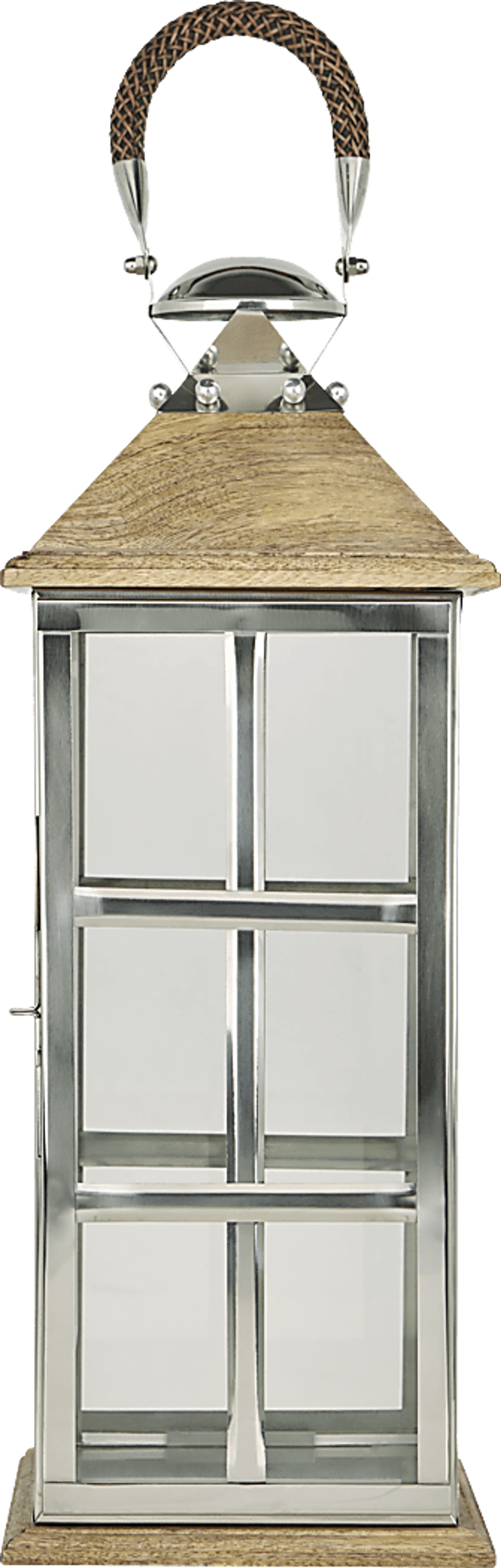 Loch Blake Silver Large Indoor/Outdoor Lantern - Image 1