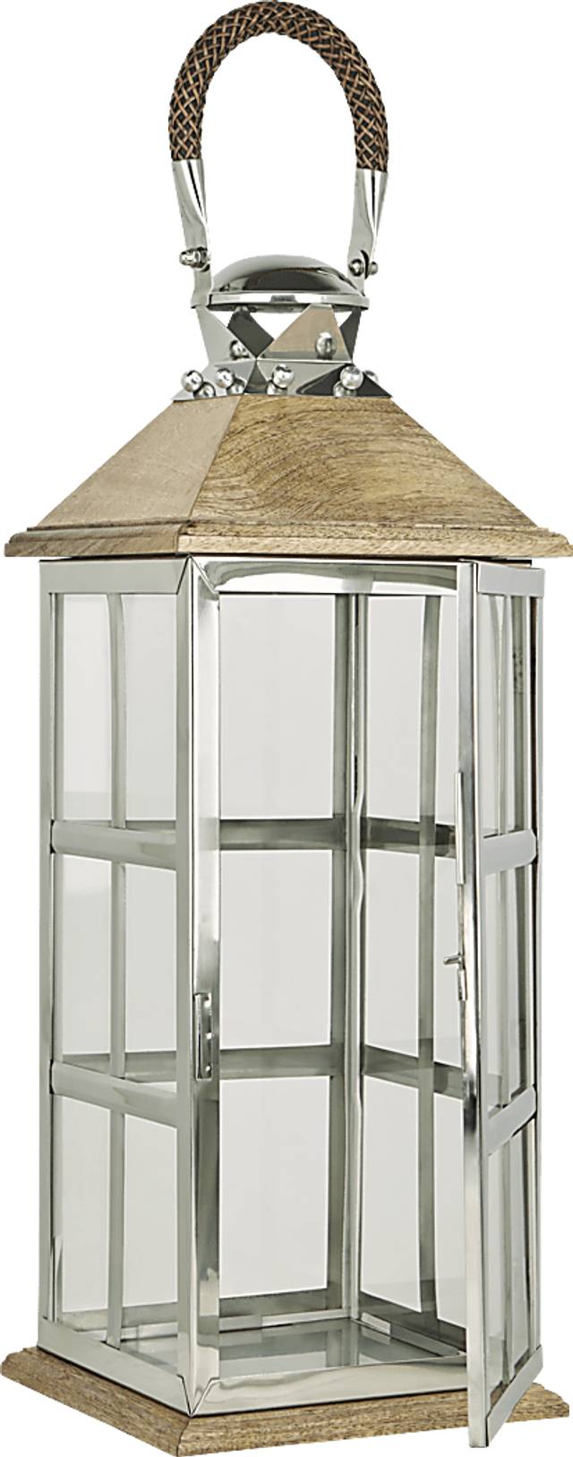 Loch Blake Silver Large Indoor/Outdoor Lantern - Thumbnail - Image 4