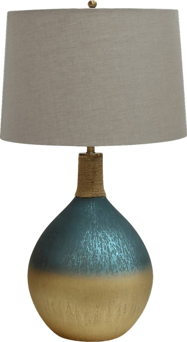Loch Lomond Turqoise Lamp - Thumbnail - Image 1
