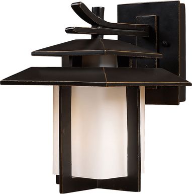 Lochaven Brown Outdoor Wall Sconce