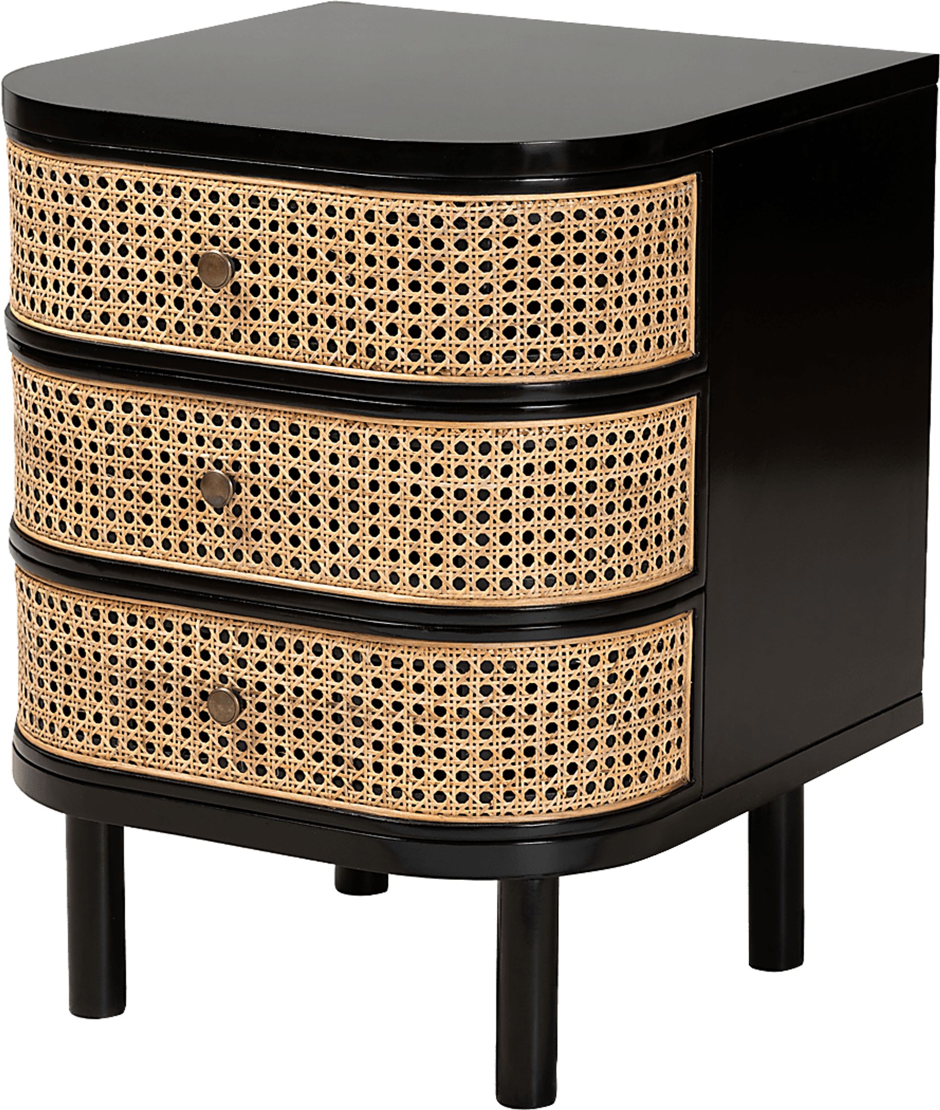 Lochdoon Black Nightstand - Image 1