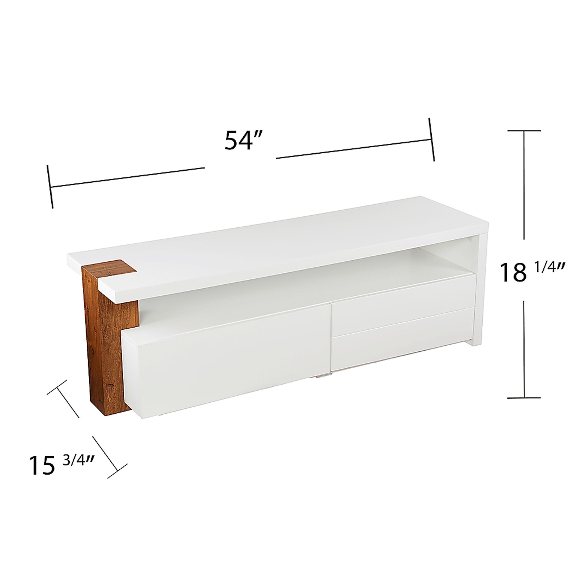 Lochly White 54 in. Console - Image 3