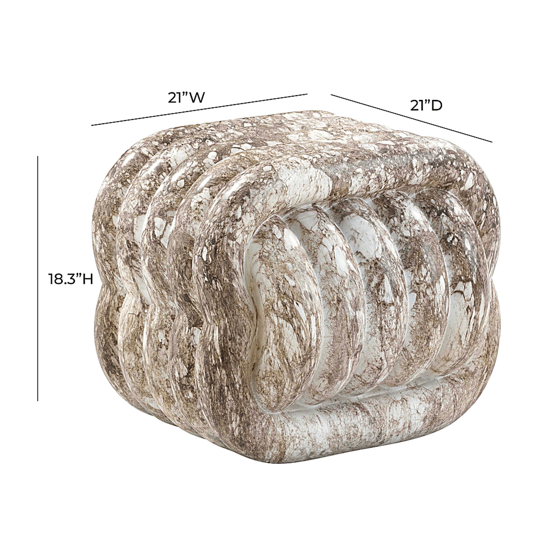 Lockcuff Gray Accent Stool - Image 5