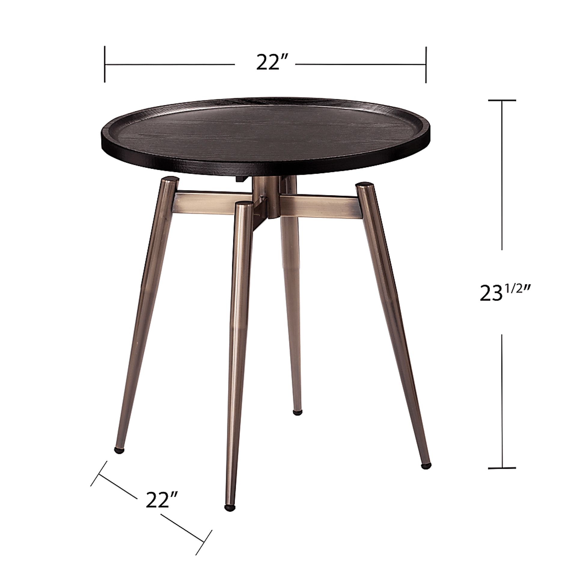 Lockmere Black End Table - Image 6