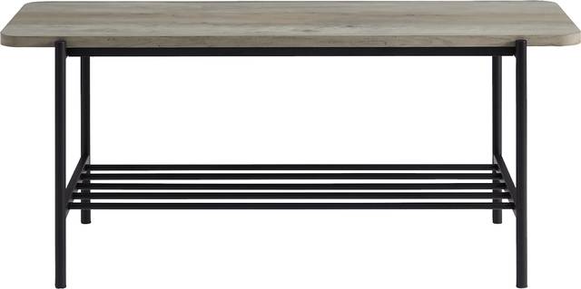 Lockrow Gray Accent Bench - Thumbnail - Image 2