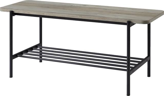 Lockrow Gray Accent Bench - Thumbnail - Image 1