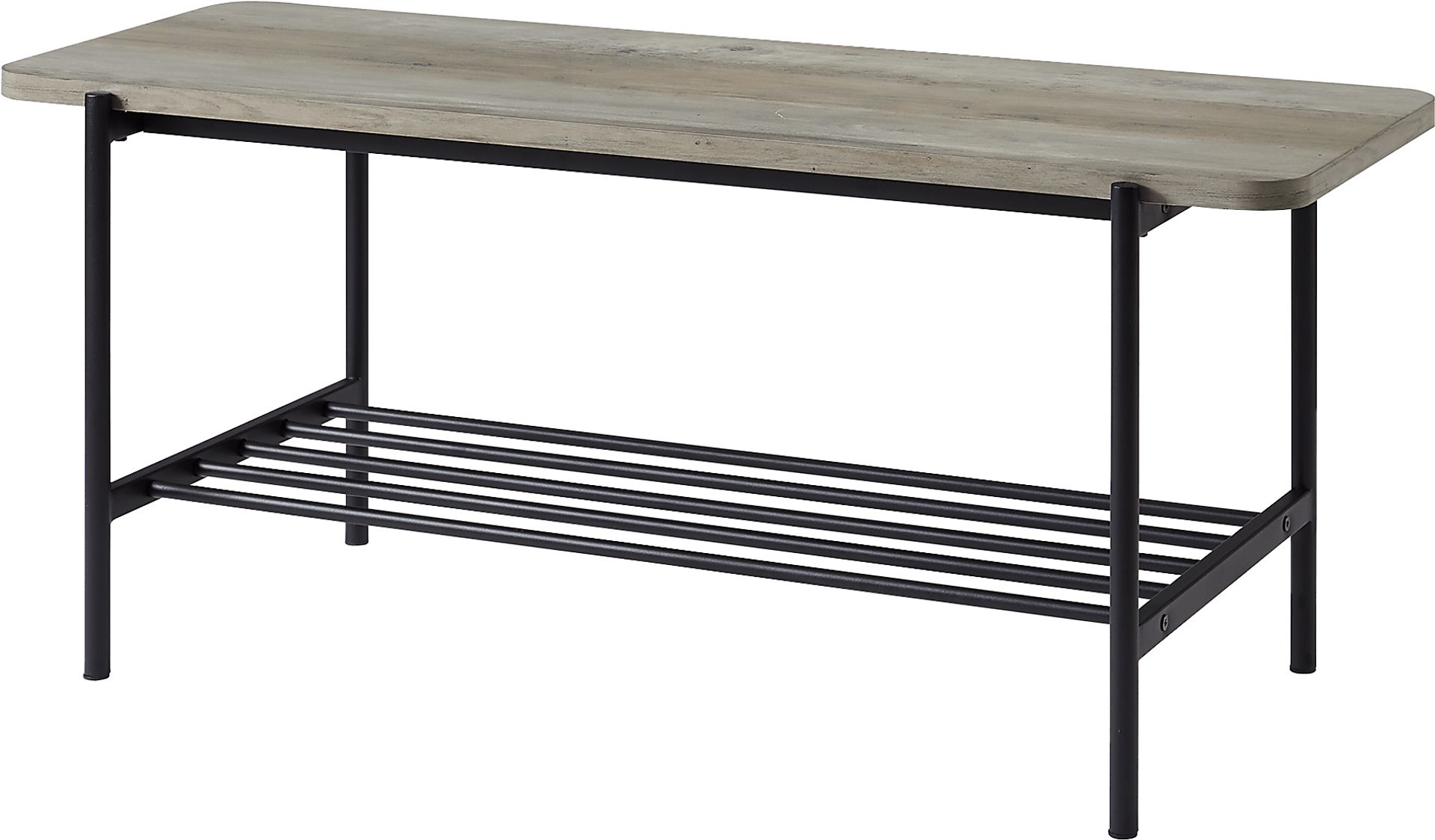 Lockrow Gray Accent Bench - Image 1
