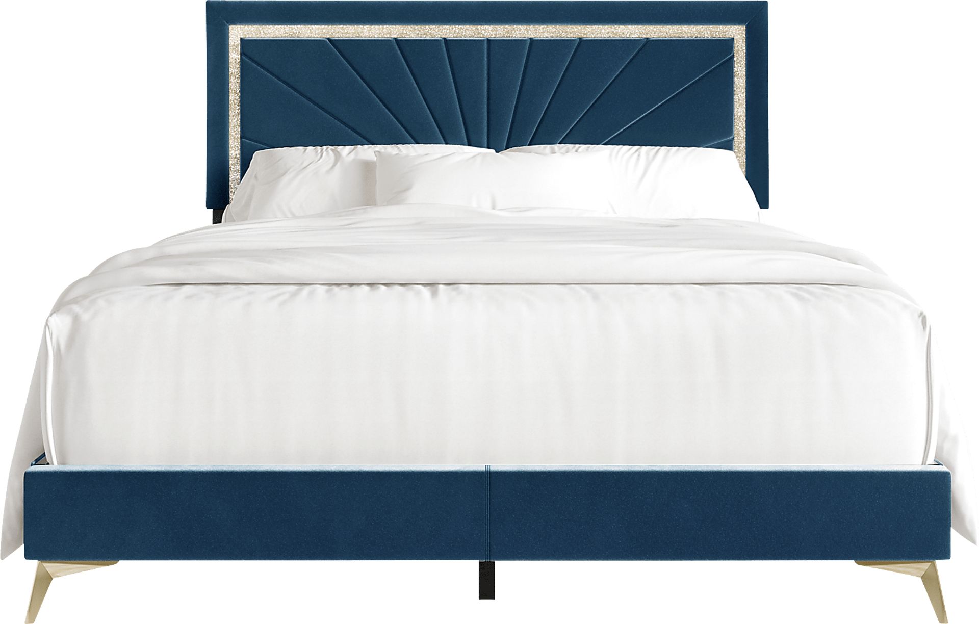Locust Navy Blue King Bed - Image 3