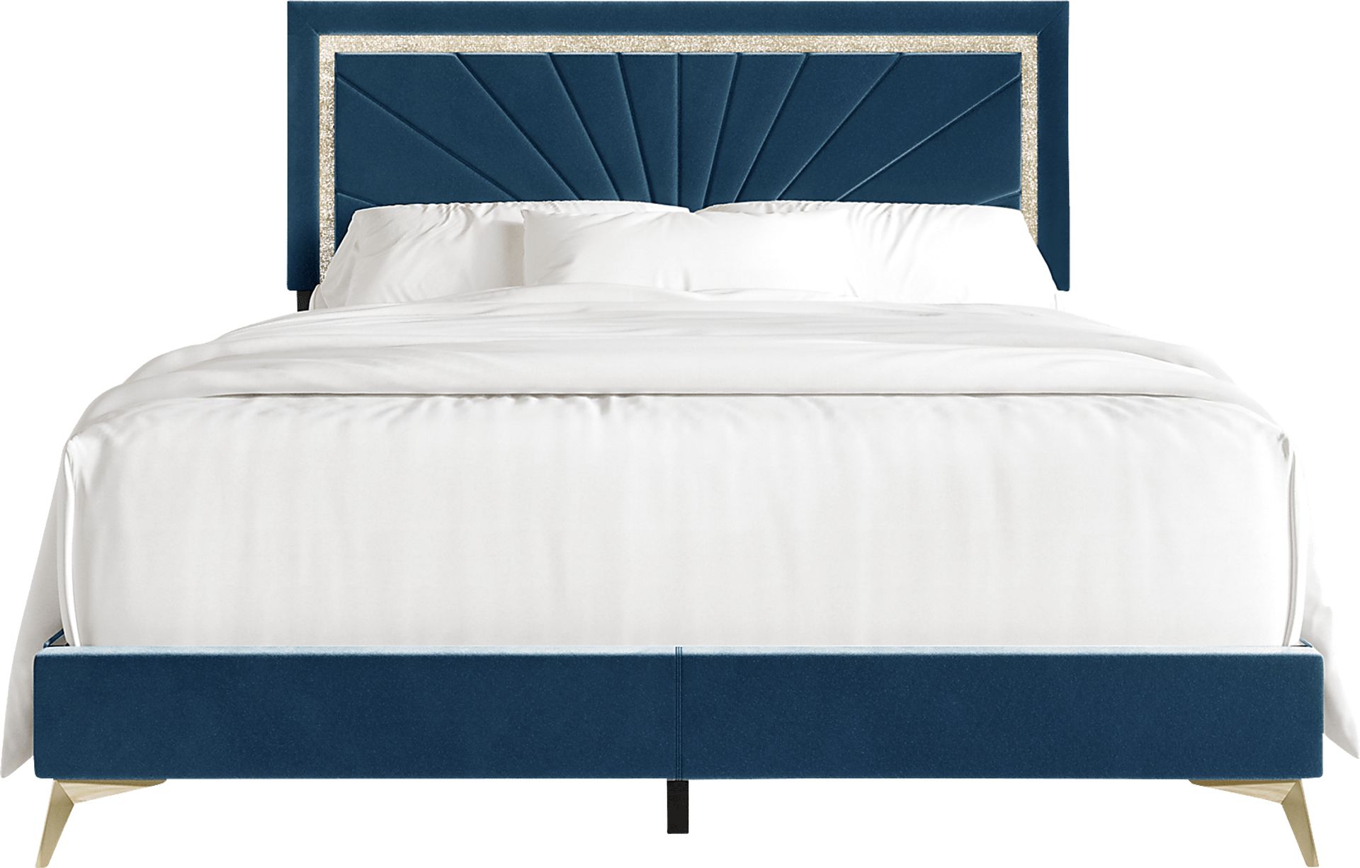 Locust Navy Blue Queen Bed - Image 4