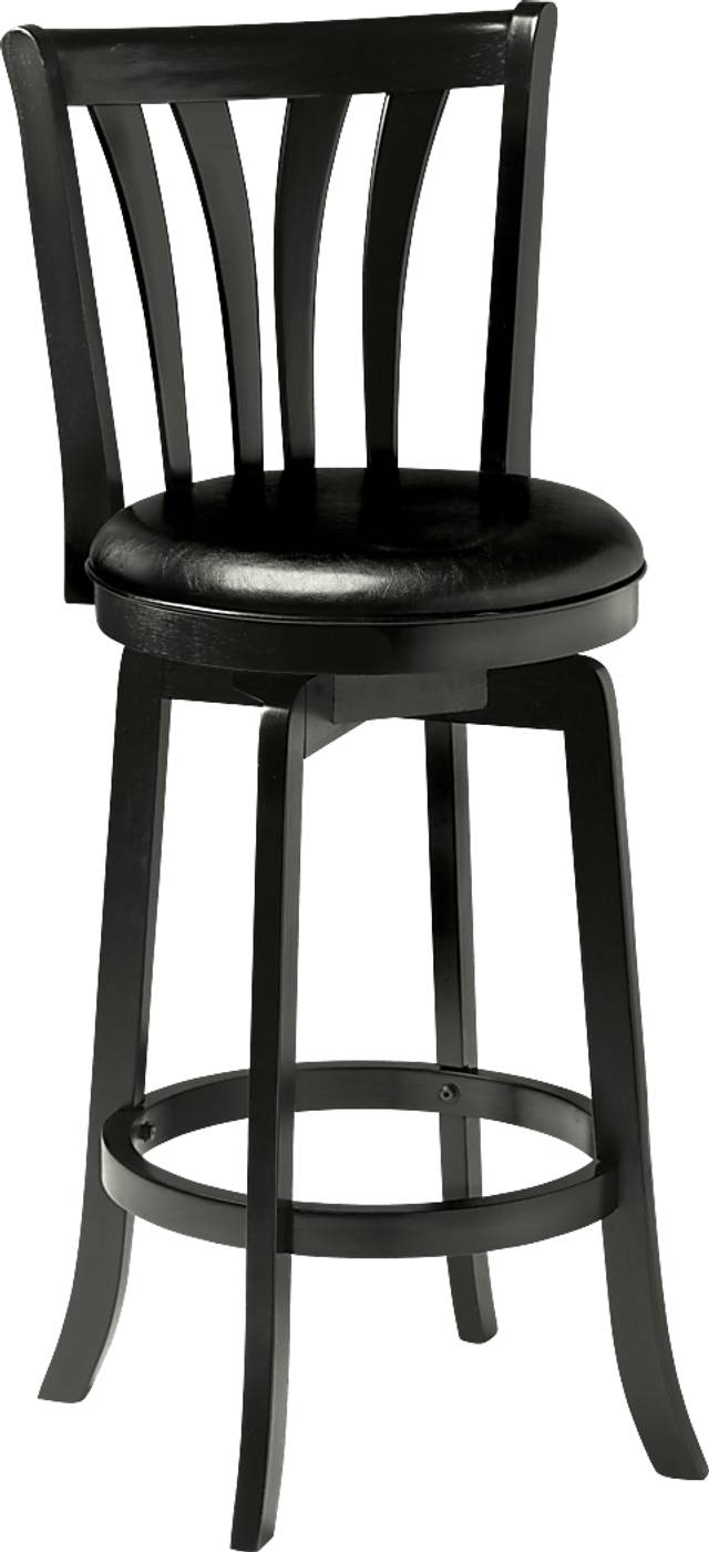 Loddon Black Swivel Barstool - Thumbnail - Image 1