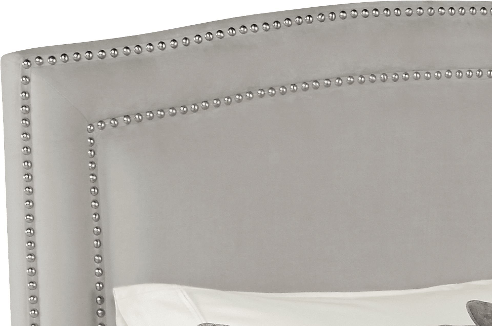 Loden Gray 3 Pc Queen Upholstered Bed - Image 3