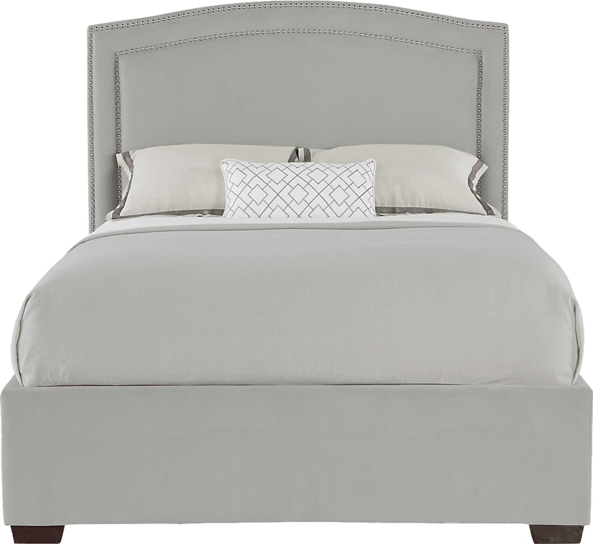 Loden Gray 3 Pc Queen Upholstered Bed - Image 1