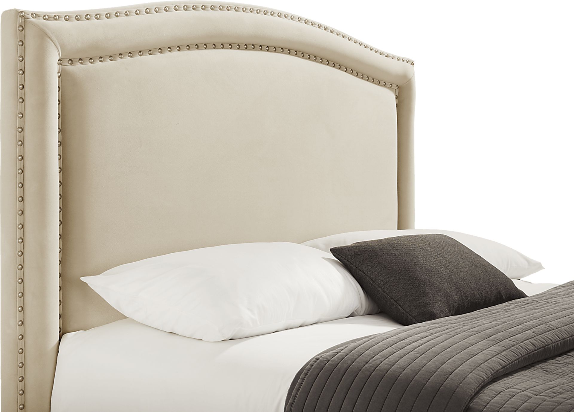 Loden II Cream 3 Pc King Upholstered Bed - Image 2