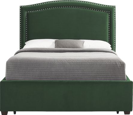 Loden II Green 3 Pc King Upholstered Bed