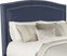 Loden Navy 3 Pc King Upholstered Bed