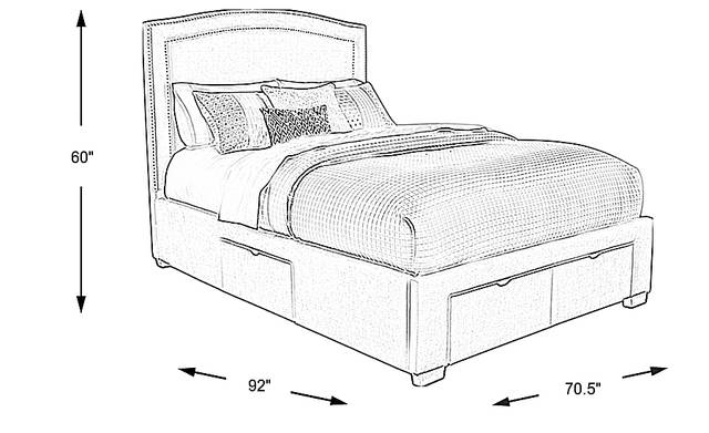 Dimension Image. Please refer to the Dimension Tab on this page for dimension details.