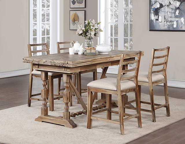 Lofgren Brown Counter Height Dining Table - Thumbnail - Image 7