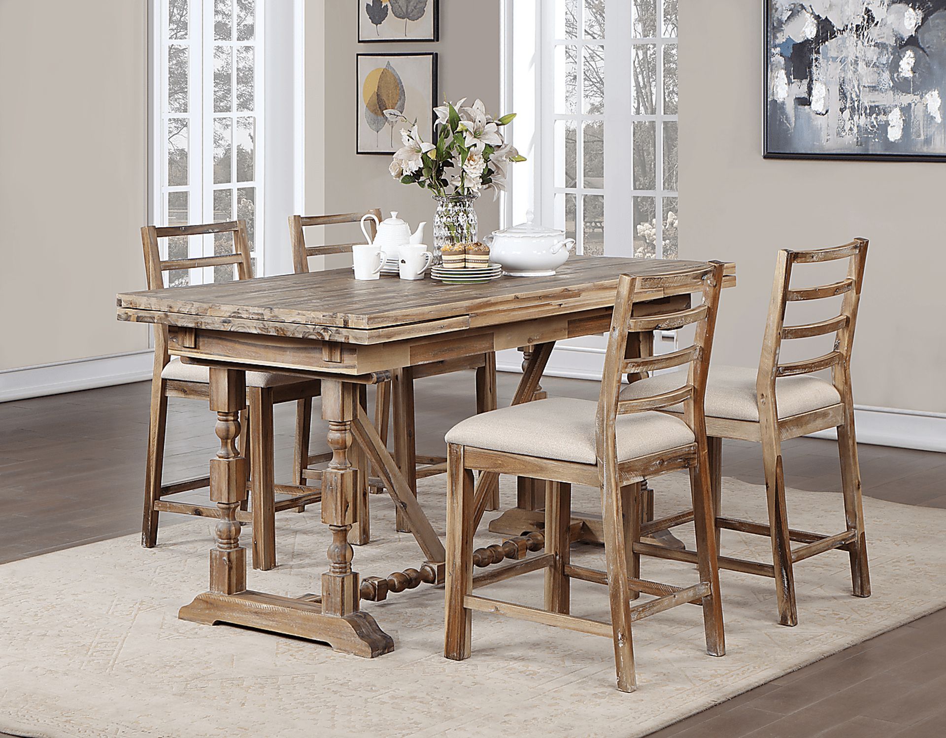 Lofgren Brown Counter Height Dining Table - Image 7