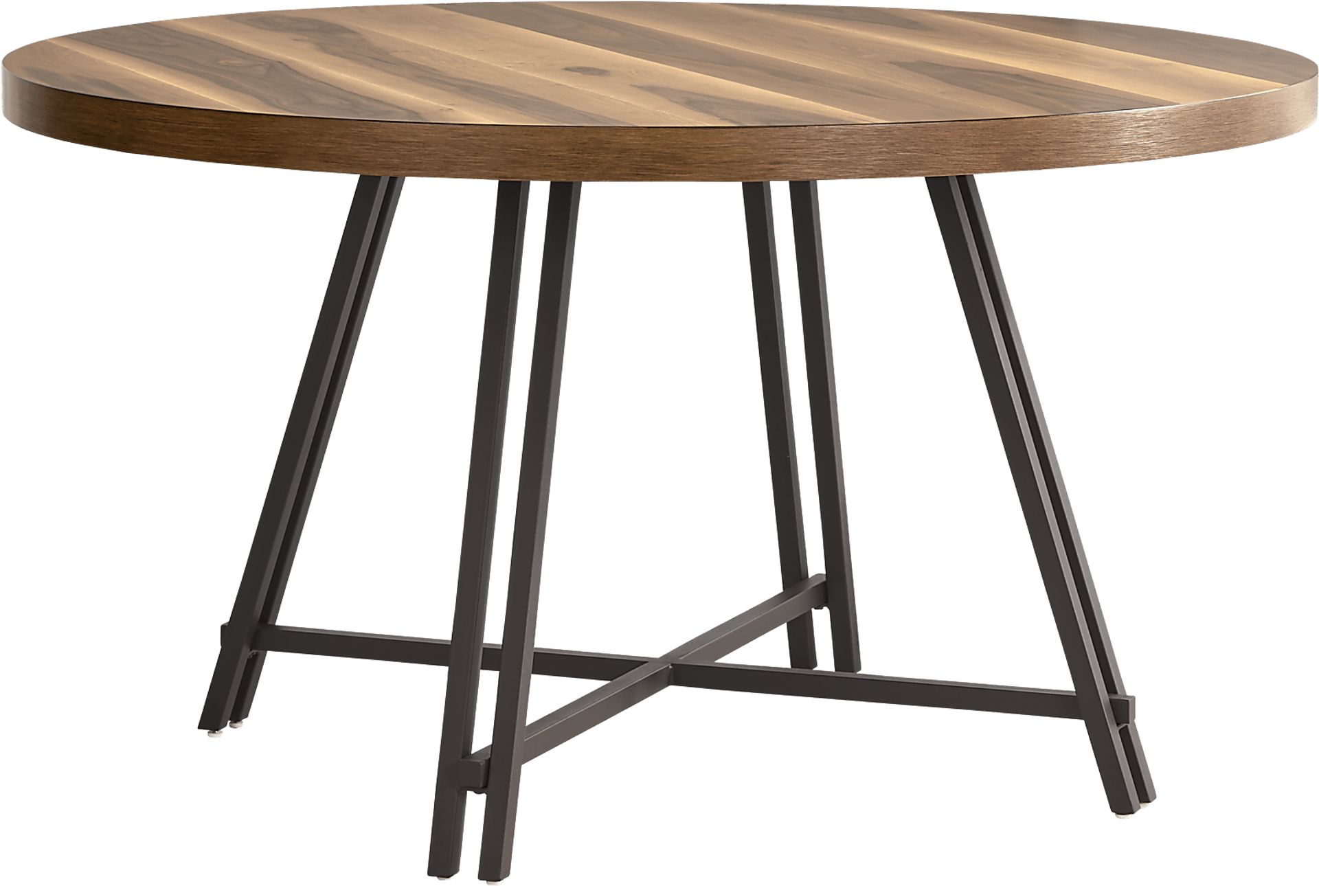 Loft Side Brown 5 Pc Round Dining Room with Sunflower Chairs - Image 2