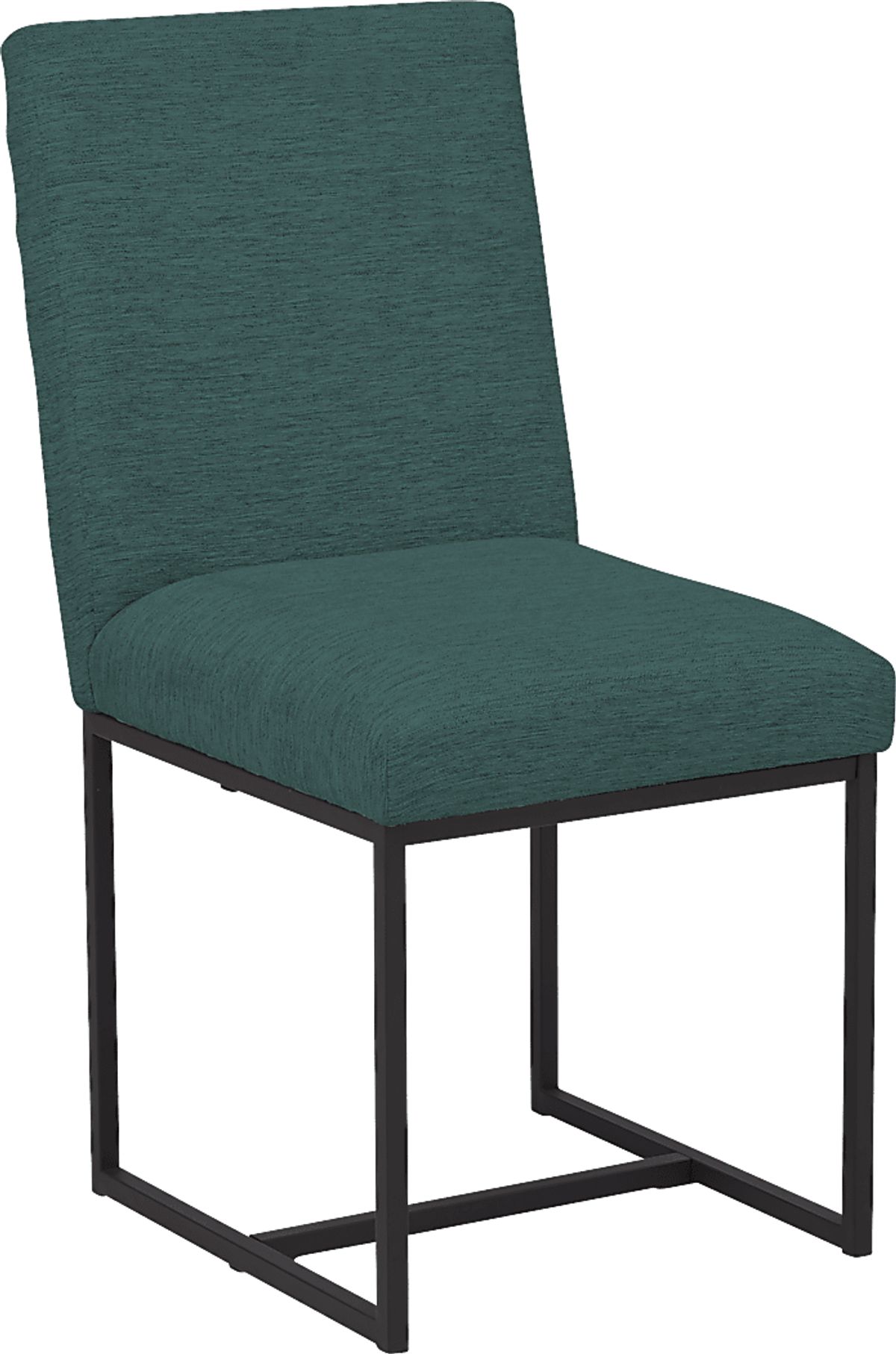 Loft Side 5 Pc Brown Dark Wood Teal Blue,Green Dining Room Set With