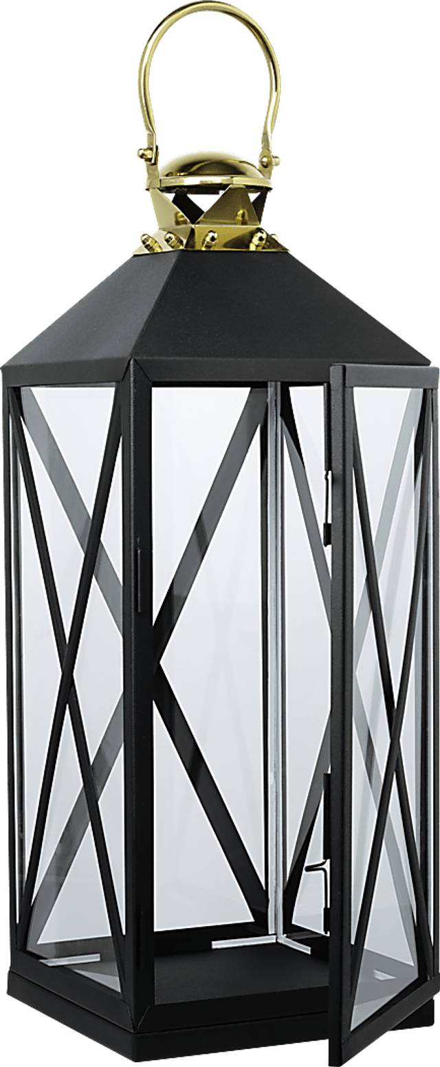 Lofthouse Black Large Indoor/Outdoor Lantern - Thumbnail - Image 2