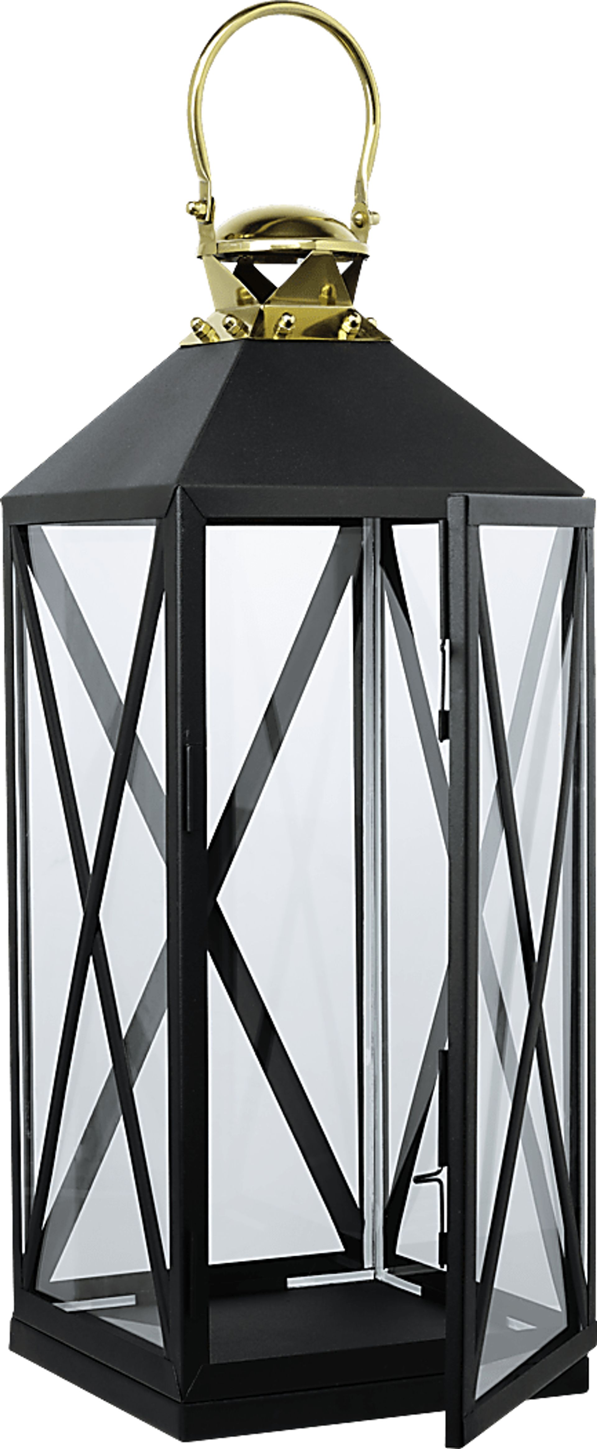 Lofthouse Black Large Indoor/Outdoor Lantern - Image 2