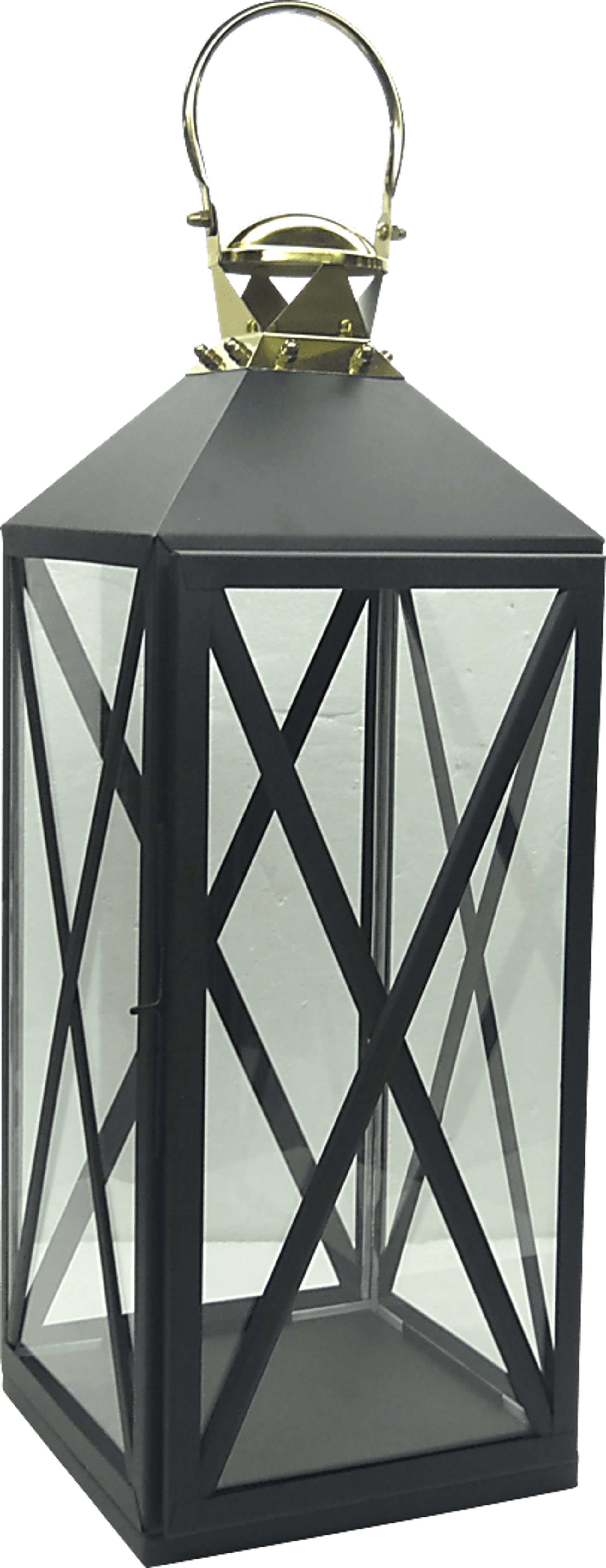 Lofthouse Black Large Indoor/Outdoor Lantern - Image 1