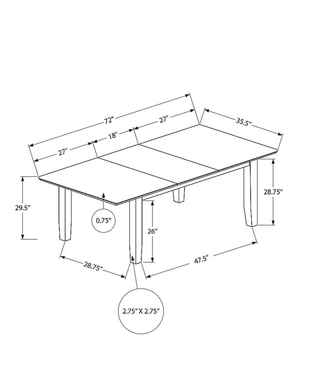 Loftin Walnut Dining Table - Thumbnail - Image 11