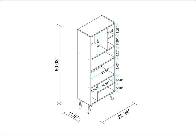 Loftus White Bookcase - Thumbnail - Image 8