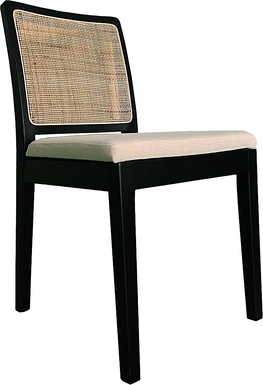Logarto Black Side Chair, Set of 2