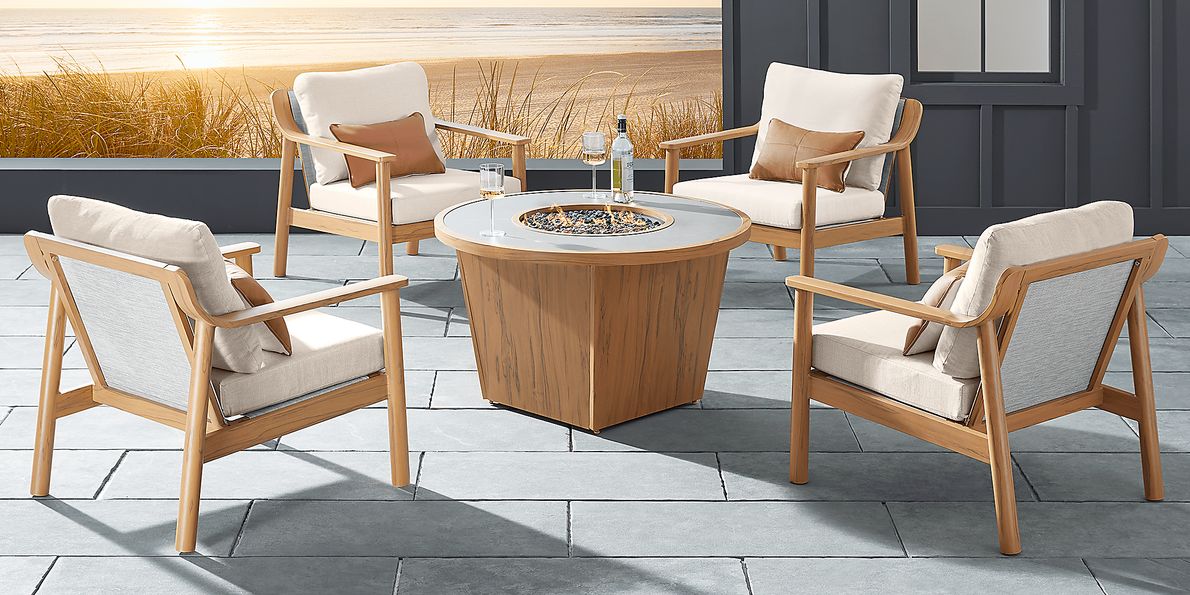 Fire table seating set hot sale