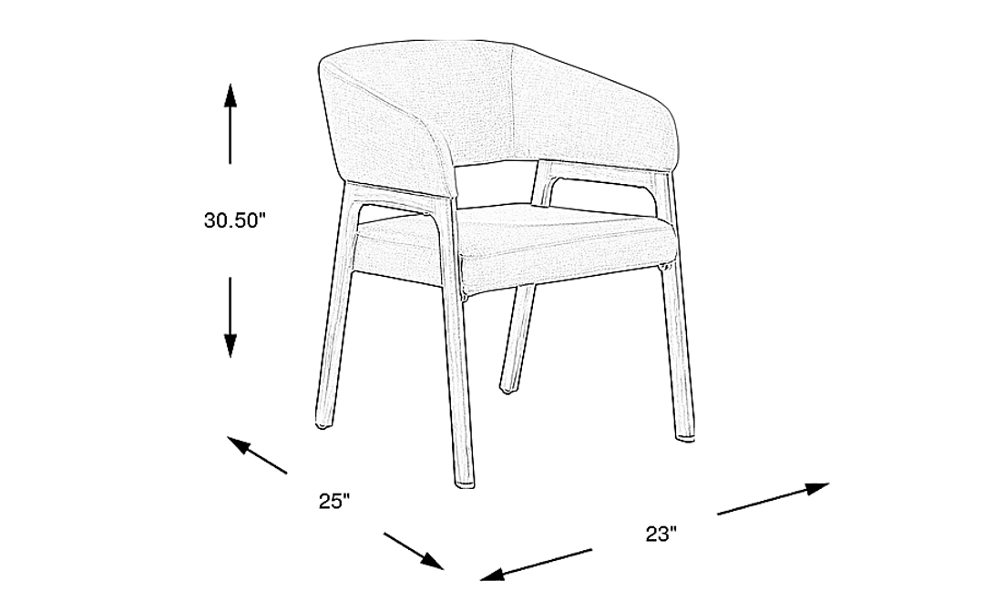 Logen Natural Outdoor Arm Chair with Beige Cushions