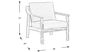 Logen Natural Outdoor Chair with Beige Cushions