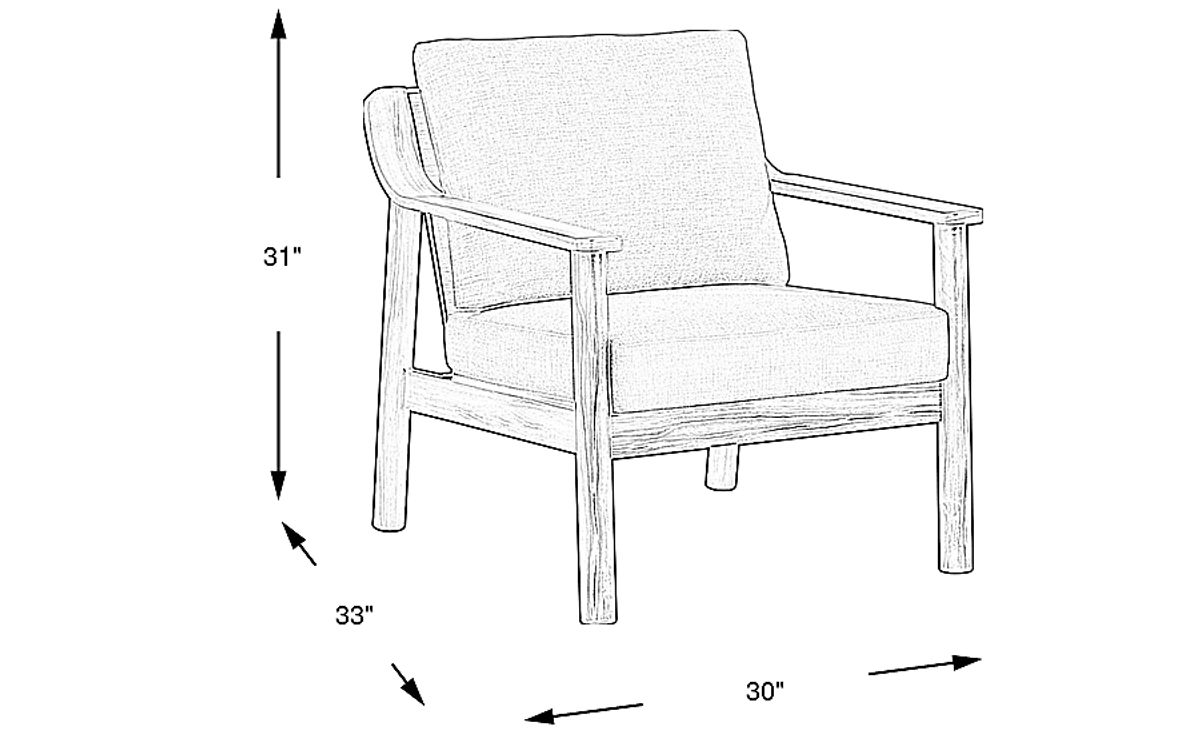 Logen Natural Light Wood Beige Aluminum Outdoor Chair Rooms to Go
